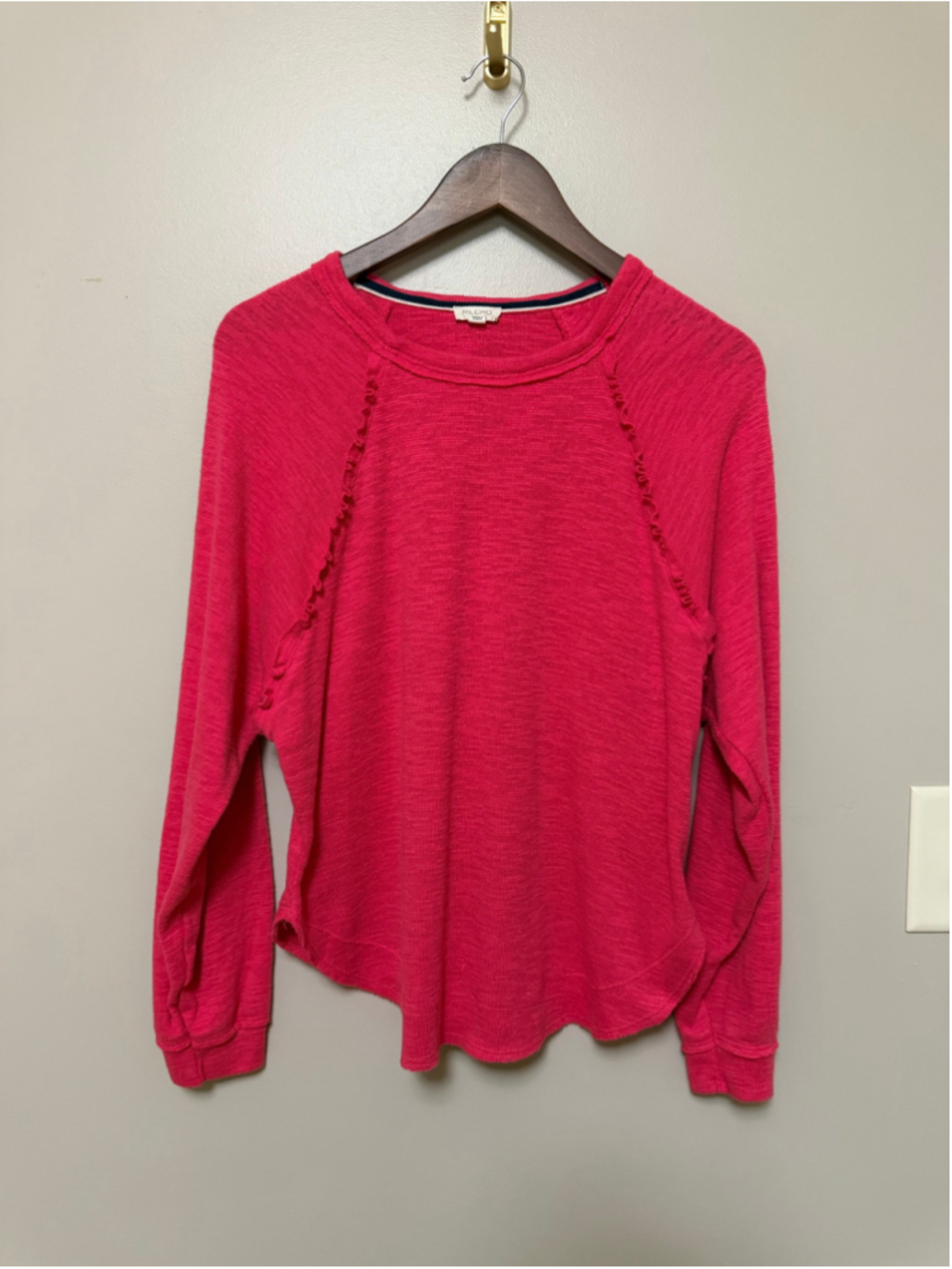Anthropologie Diana Ruffled Raglan